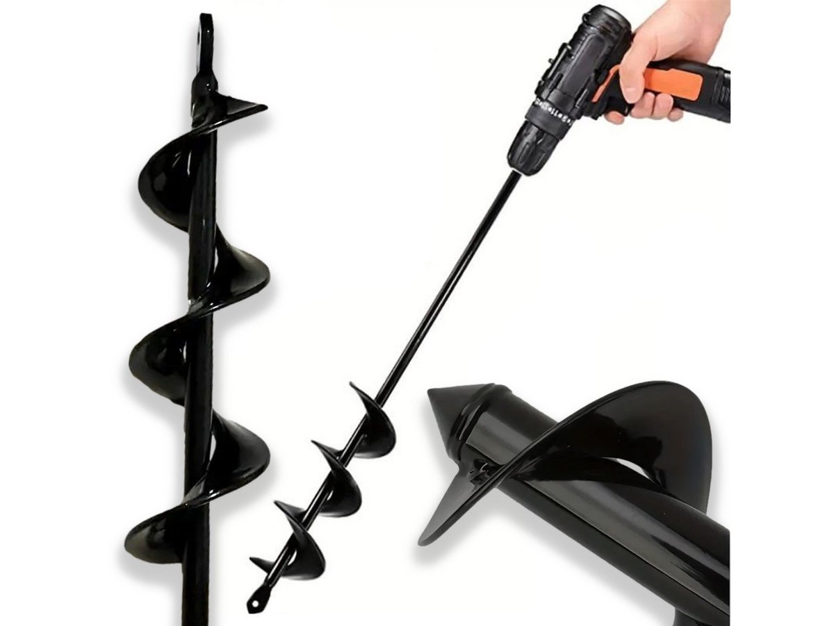 Wiertło Ogrodowe Wiertarka Wiertnica Glebowa Do Sadzenia Ziemi Świder 22Cm