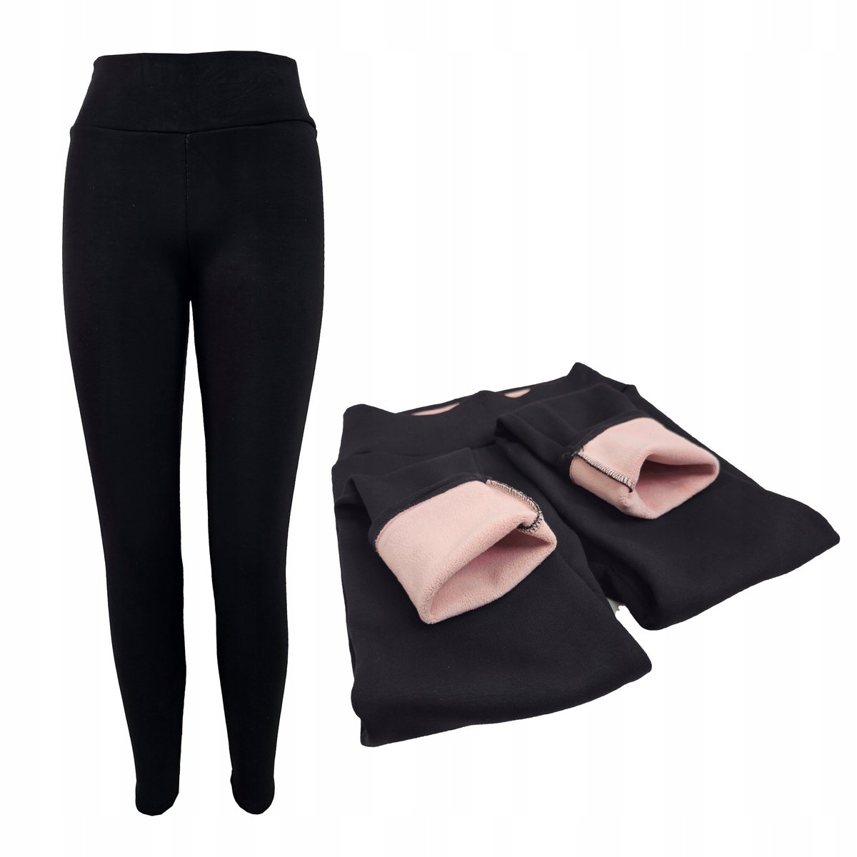 Legginsy Ocieplane Leginsy Zimowe Ciepłe Modelujące Wyszczuplające P Xl/2Xl