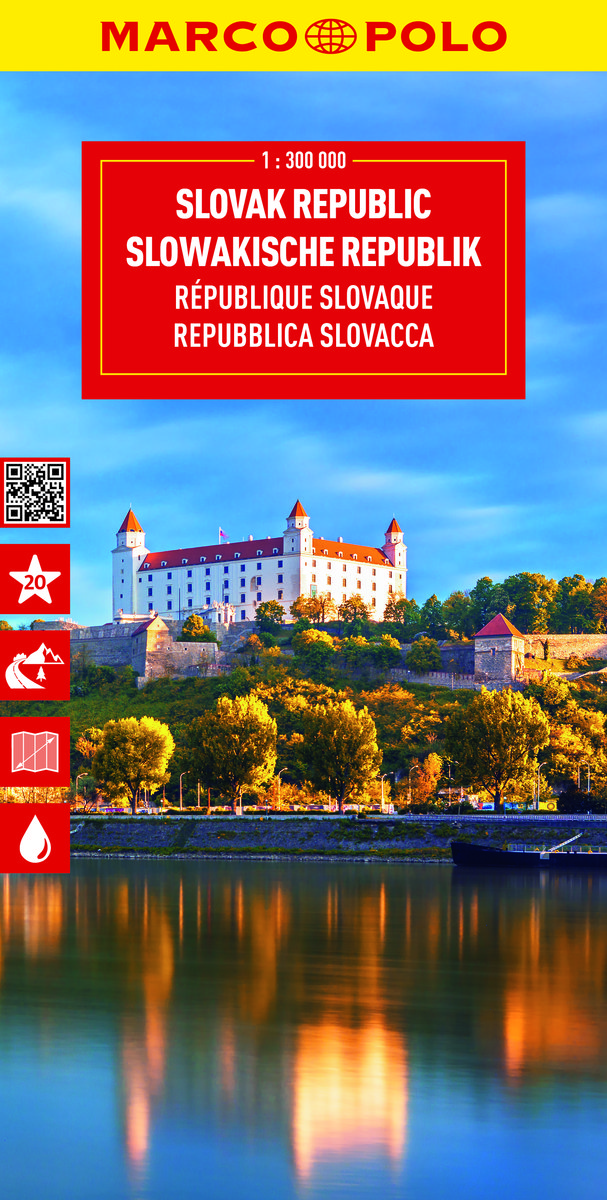 Słowacja. Mapa drogowa. 1:300 000