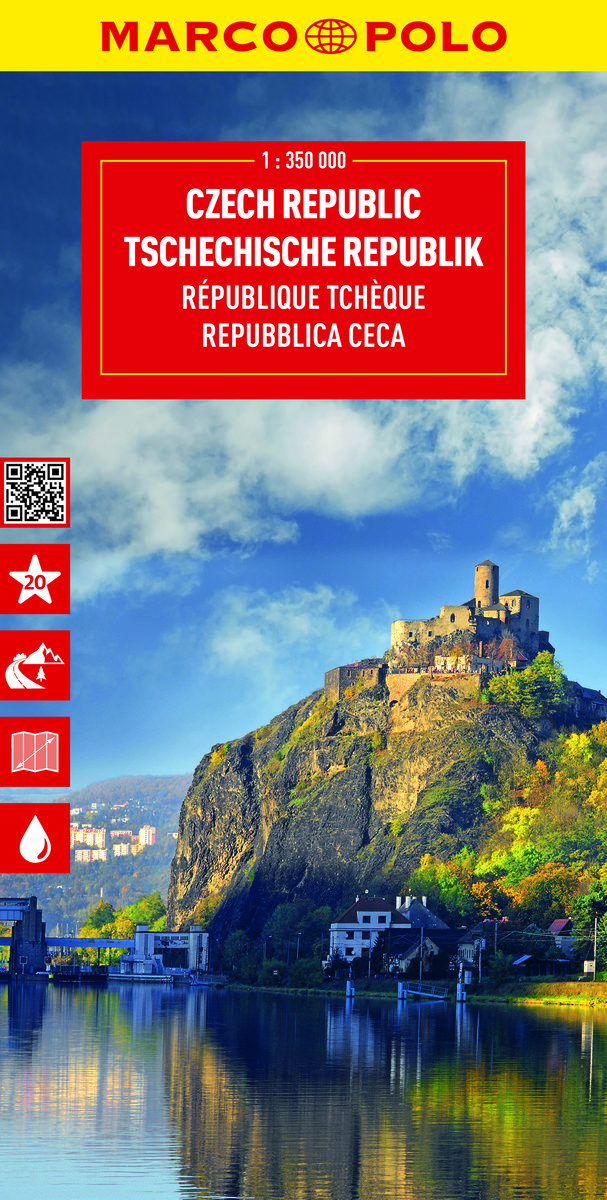 Czechy. Mapa drogowa. 1:350 000