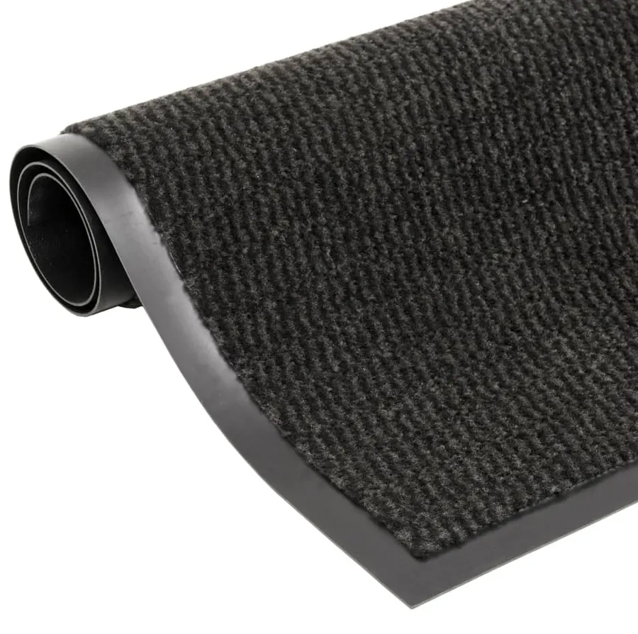 Czarna stylowa wycieraczka 80x120 cm R1-B42