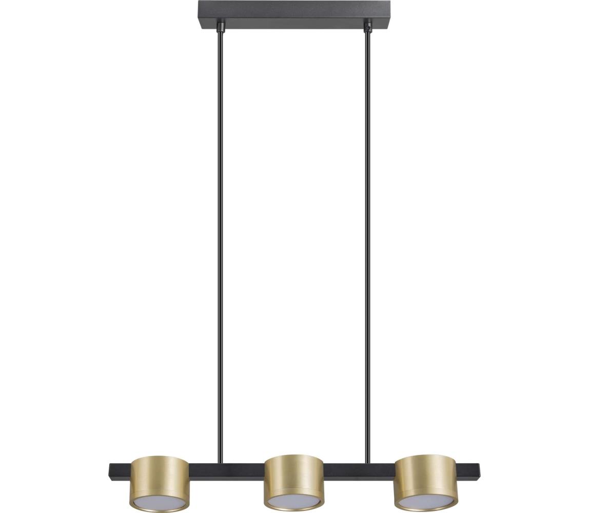 LED Żyrandol na lince MIRELLA 3xGX53/6W/230V złoty/czarny