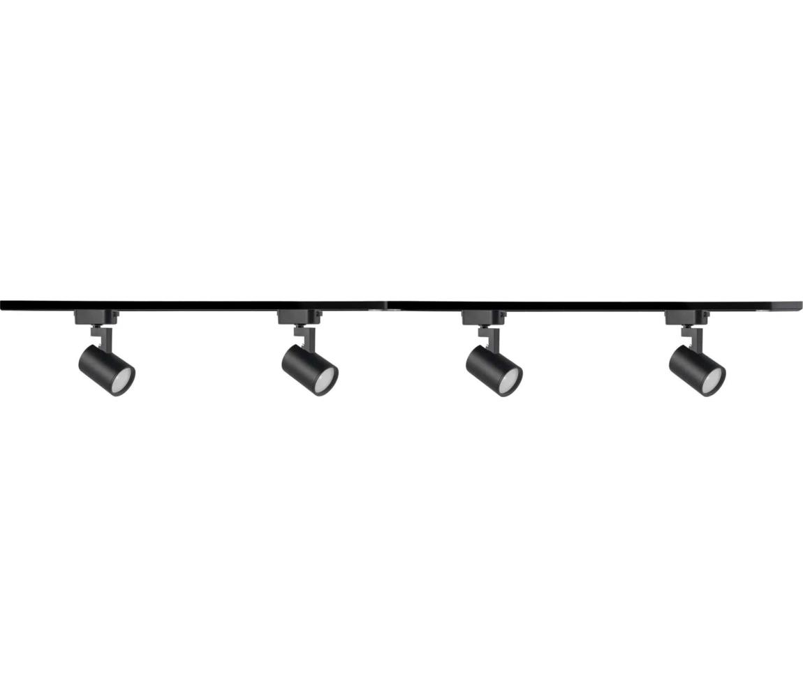 Oświetlenie punktowe do systemu szynowego LYNX 4xGU10/10W/230V czarny