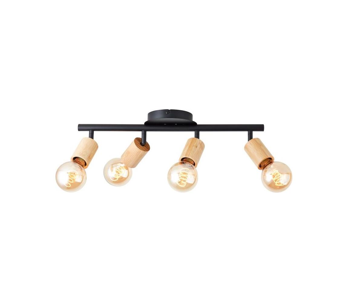 Brilliant - Oświetlenie punktowe TIFFANY 4xE27/28W/230V bambus