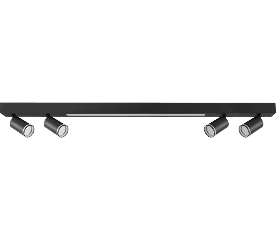 LED Plafon PARIS LED/24W/230V + 4xGU10/10W czarny