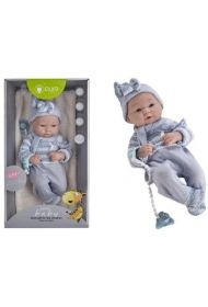 Lalka bobas z kocykiem 35cm