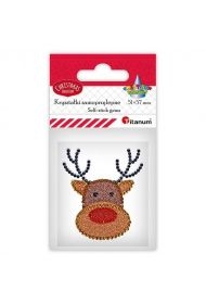 Kryształki samoprzylepne głowa renifera 51x57mm