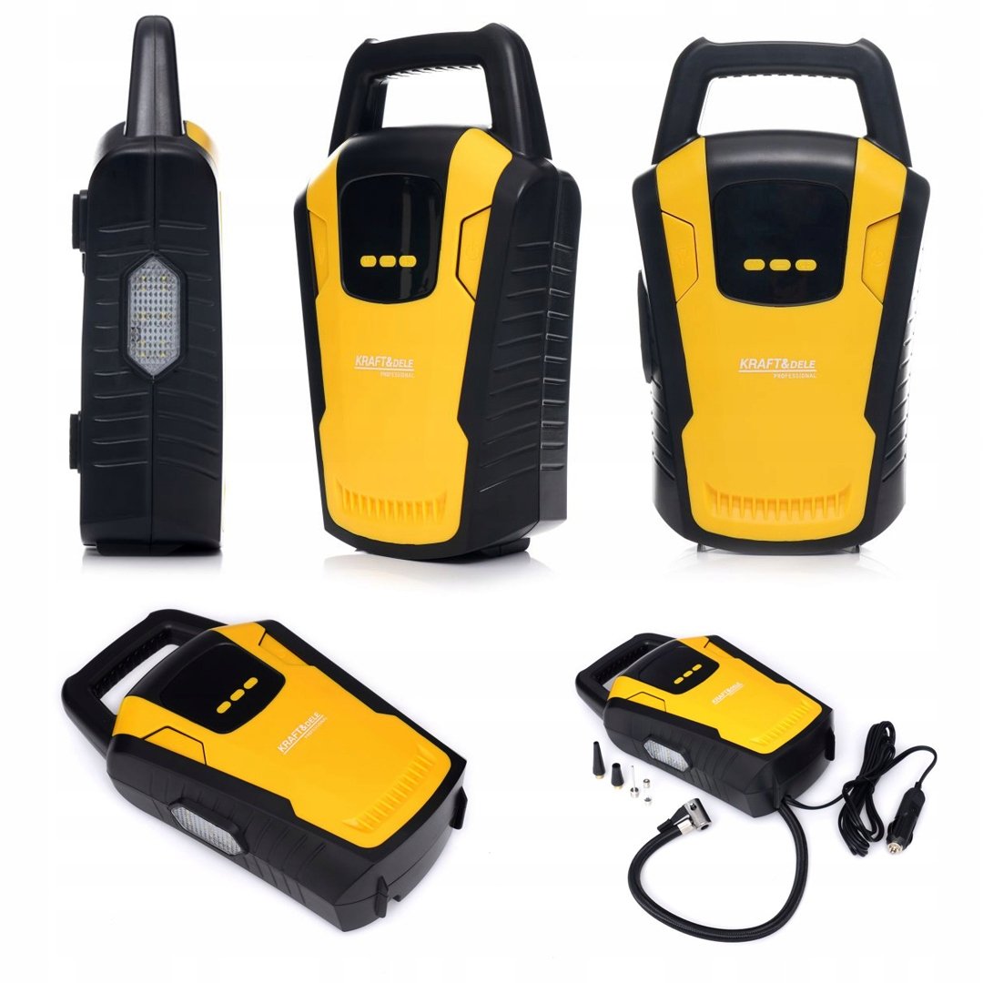 KRAFT&DELE KOMPRESOR SAMOCHODOWY ELEKTRYCZNA POMPKA 12V 140W LCD KD1469