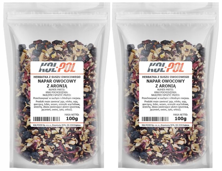 Herbata Owocowa Napar Jabłko Aronia Porzeczka 200g Naturalna Kol-Pol