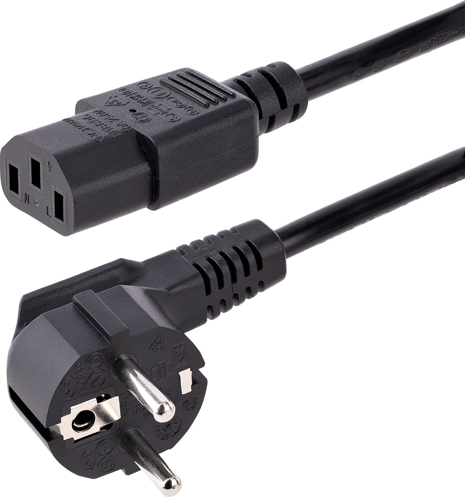 Kabel zasilający StarTech Cable StarTech EU Shuko to C13 3m Black