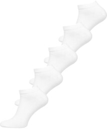 Białe stopki skarpetki męskie Denley M888-5P 5 PACK