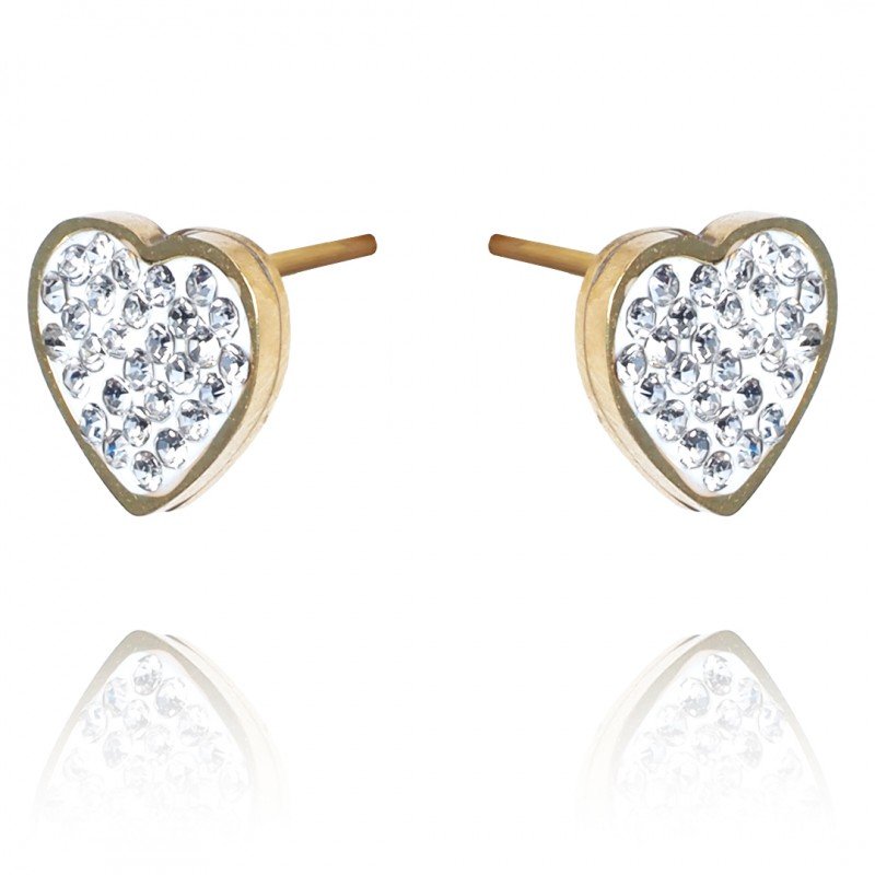 Kolczyki Ze Stali Szlachetnej Pozłacanej Kst3056