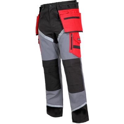 LAHTI PRO Spodnie ochronne do pasa z odblaskami bawełniane rozmiar XXXL L4050506 LPL4050506