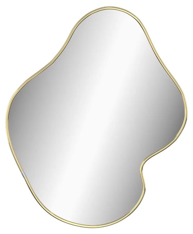 Wiszące lustro ścienne złote 50x40 cm - BLACK/GOLD 3X