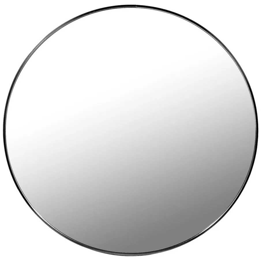 Czarne wiszące lustro nowoczesne 50 cm B4-T49