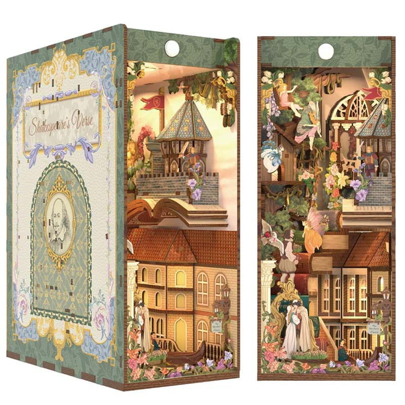 Miniaturowy domek Book Nook - Romeo i Julia - miłość świata - Tonecheer