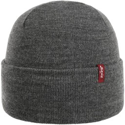 Czapka Dzianinowa Slouchy by Levi s, jasnoszary, One Size