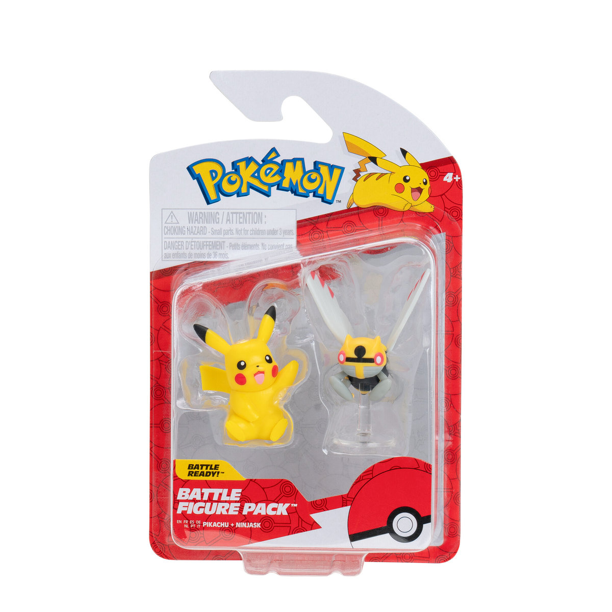 PKW - Battle Figure 2 Pack (Ninjask with Stand & Pikachu #7) W18