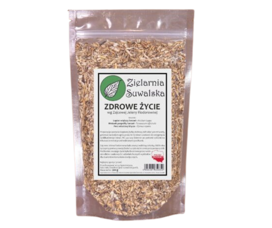 ZDROWE ŻYCIE WG FIODOROWEJ (zioła do zaparzania) 200g Zielarnia Suwalska