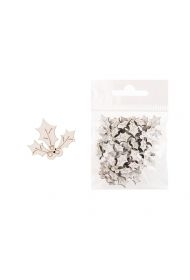 Dekoracja drewniana 24szt Ostrokrzew