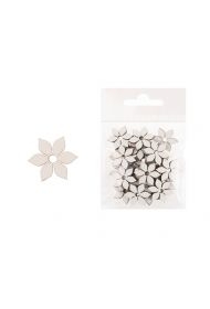Dekoracja drewniana 24szt Kwiat 3