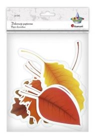 Papierowe liście mix 5 wzorów 10szt