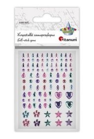 Kryształki samoprzylepne Łezki mix 100szt