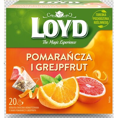 Loyd Pomarańcza Grejpfrut Ex20 Herbata Owocowa Piramidka
