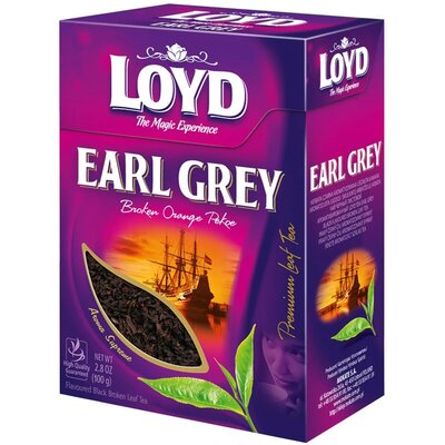 Mokate Herbata Earl Grey Loyd czarna aromatyzowana liściasta łamana 100g