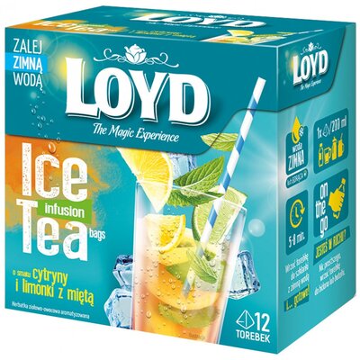 Loyd Herbata na zimno Ice Tea cytryna limonka 48 torebek piramidki L22062040