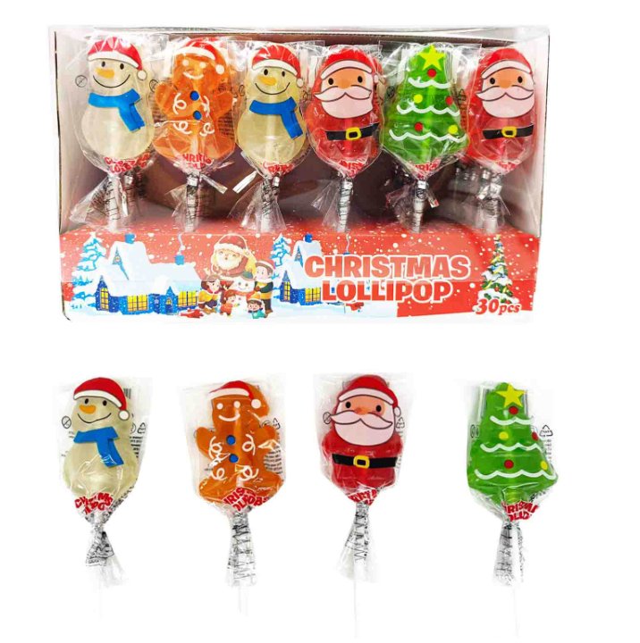 Lizaki ��wi��teczne Christmas Miko��aj 30 sztuk 450g