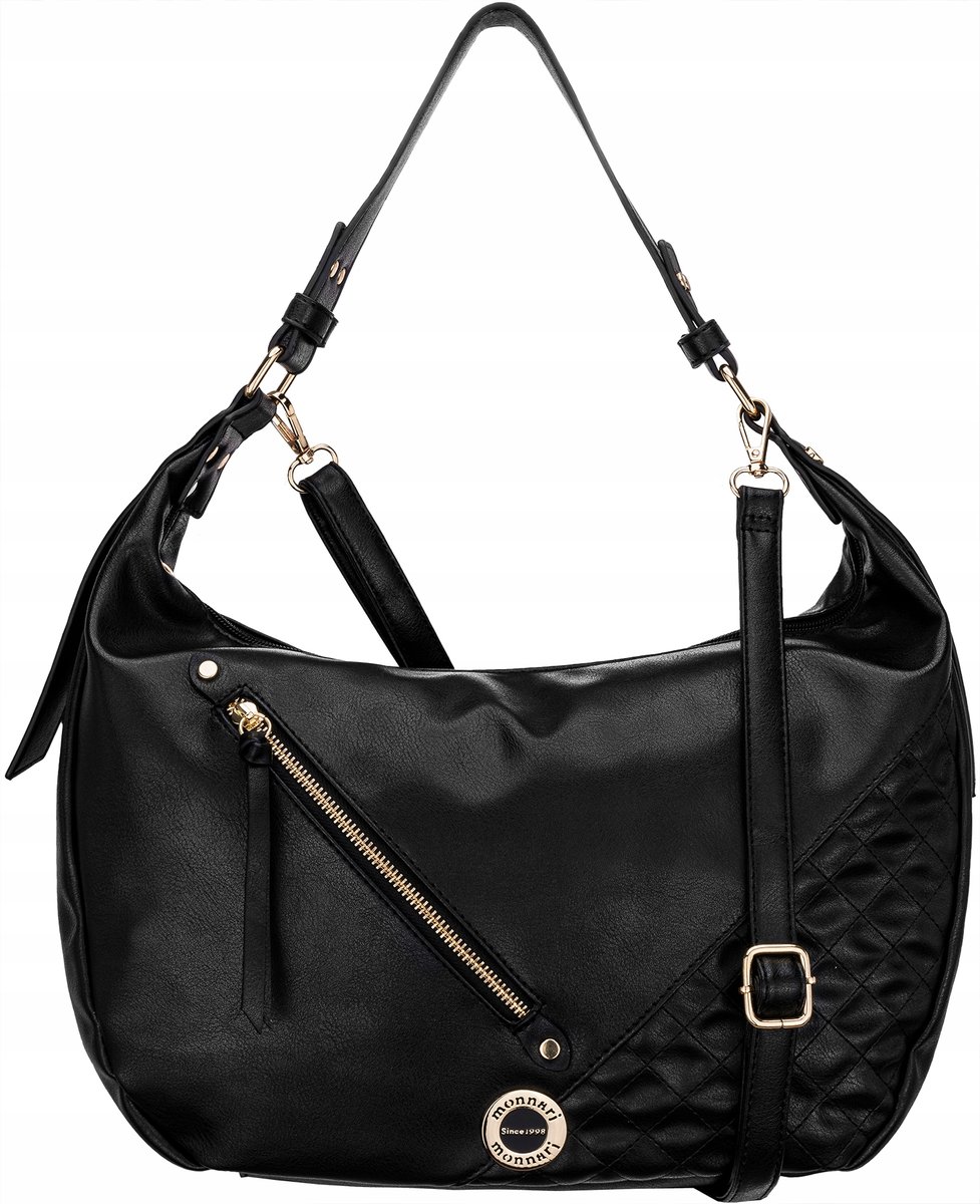 TOREBKA Czarna SHOPPER MONNARI D��ugi Pasek NA RAMI��