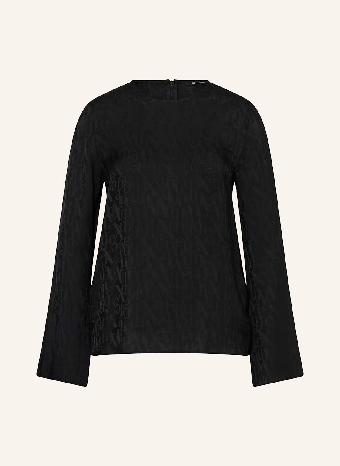 Armani Exchange Bluzka Z Satyny schwarz