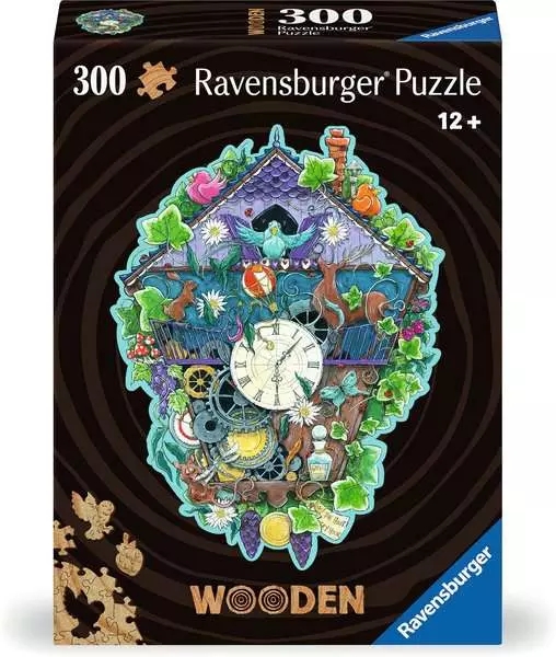 Ravensburger, Puzzle drewniane 300: Zegar (12000759). Wiek: 12+