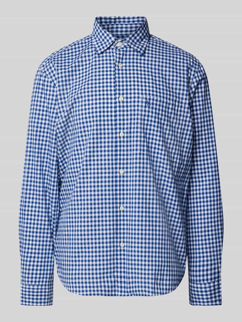 Koszula casualowa o kroju regular fit z czystej bawełny ekologicznej ze wzorem w kratę