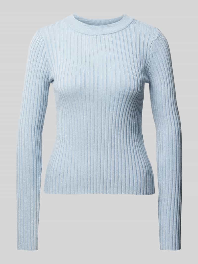 Bluzka z długim rękawem o kroju slim fit z dzianiny z wiskozy model ‘CHRISTA’