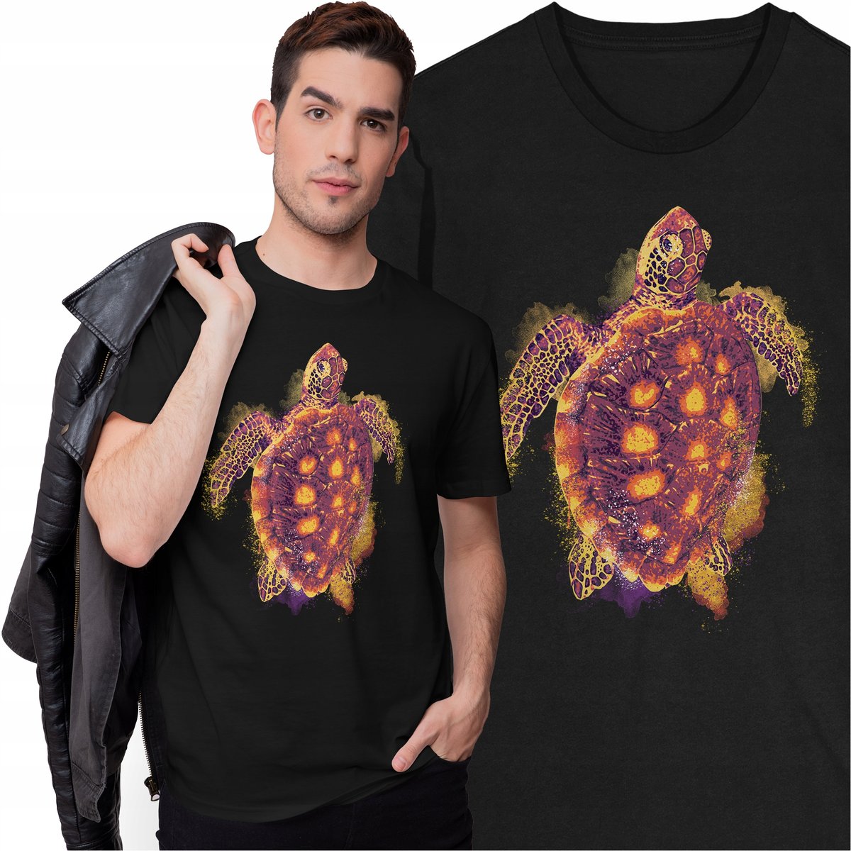 Koszulka Żółw z Żółwiem Zwierzęta Obraz