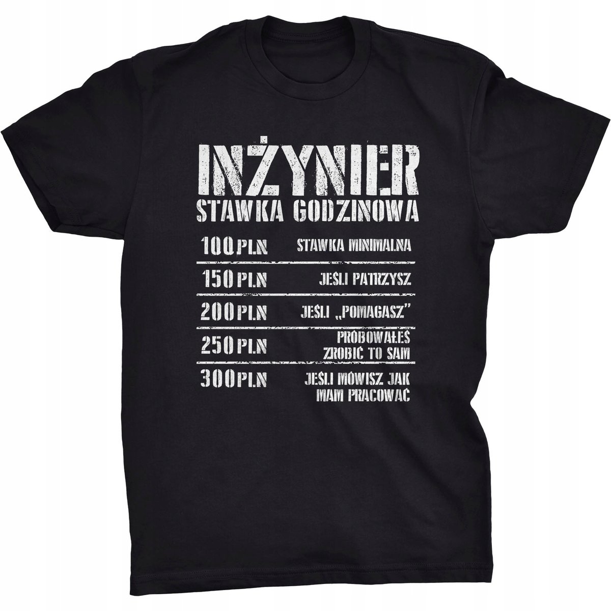 Stawka Godzinowa Koszulka Dla Inżyniera Prezent
