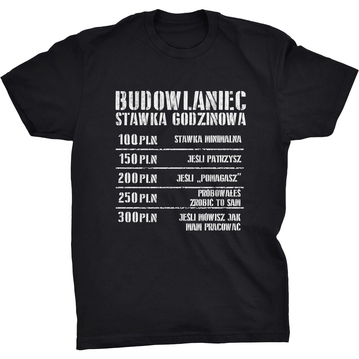 Stawka Godzinowa Koszulka Dla Budowlańca Prezent