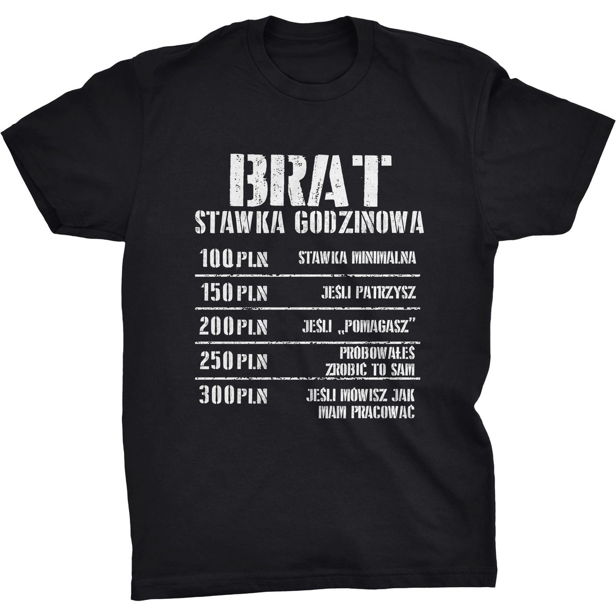 Stawka Godzinowa Koszulka Dla Brata Prezent