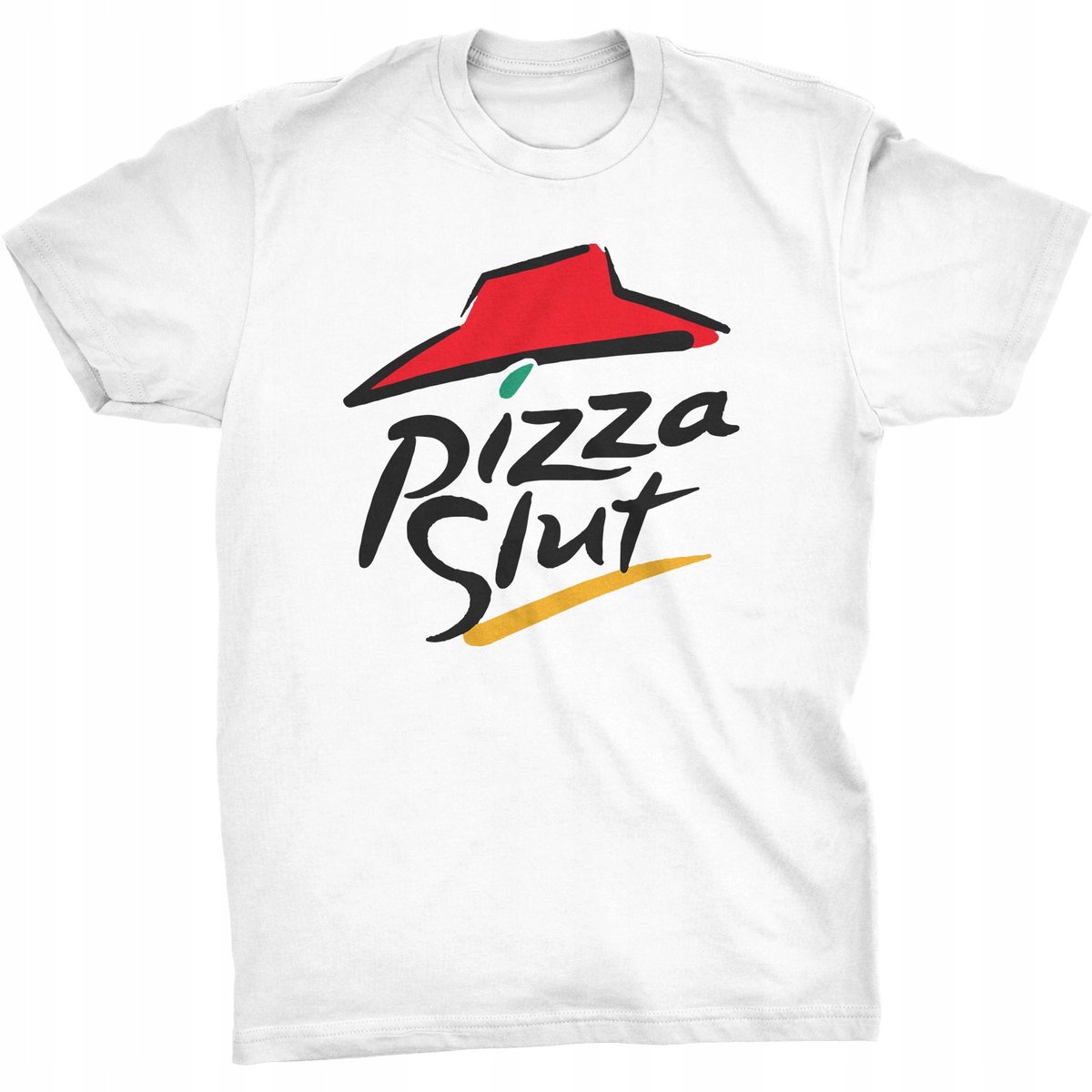 Pizza Slut Koszulka Fast Food Sarkazm Parodia