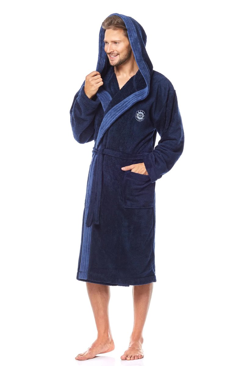 L&L Szlafrok George Dark Blue M Dark Blue