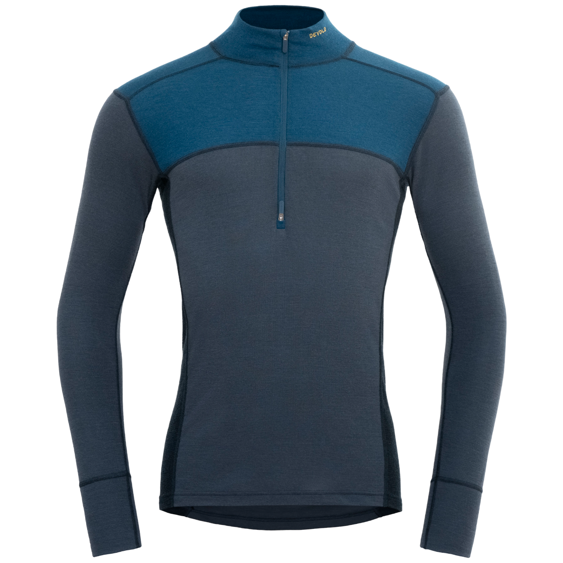 Męska koszulka Devold Lauparen Merino 190 Zip Neck Man Rozmiar: XL / Kolor: ciemnoniebieski