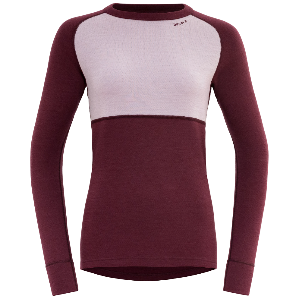Damska koszulka Devold Expedition Merino Silk Shirt Wmn Rozmiar: L / Kolor: czerwnoy/różowy