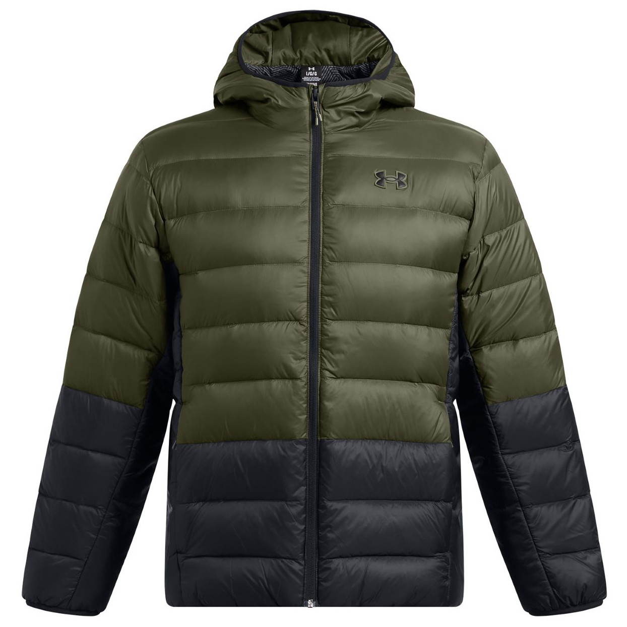 Kurtka męska Under Armour Legend Down Hooded Jacket Rozmiar: M / Kolor: zielony/czarny