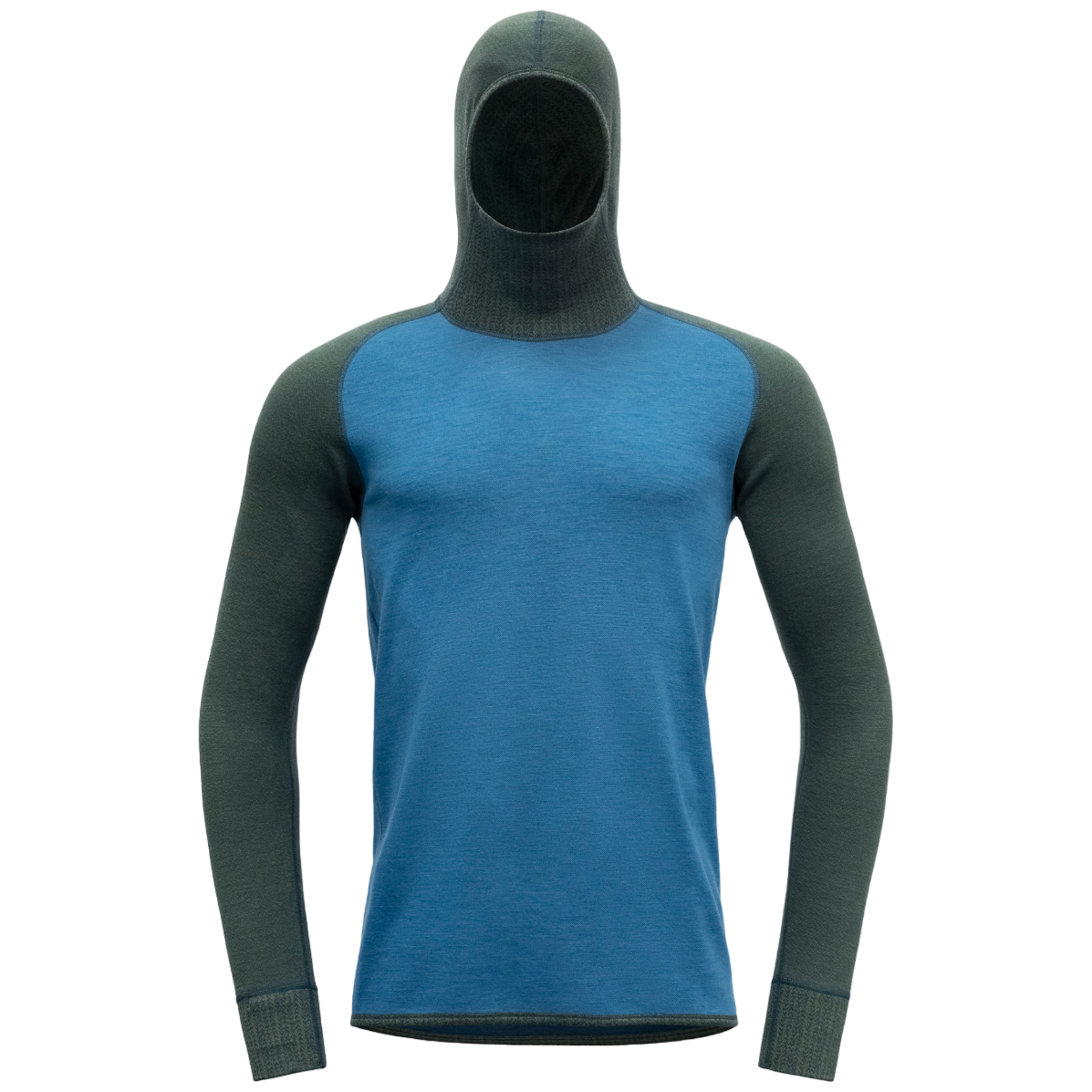 Męska koszulka Devold Kvitegga Merino 230 Hoodie Man Rozmiar: XL / Kolor: niebieski