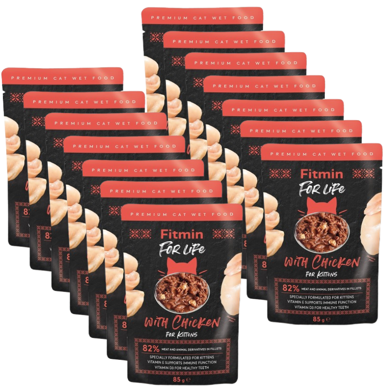 Fitmin Cat For Life Kitten Chicken 14x85g