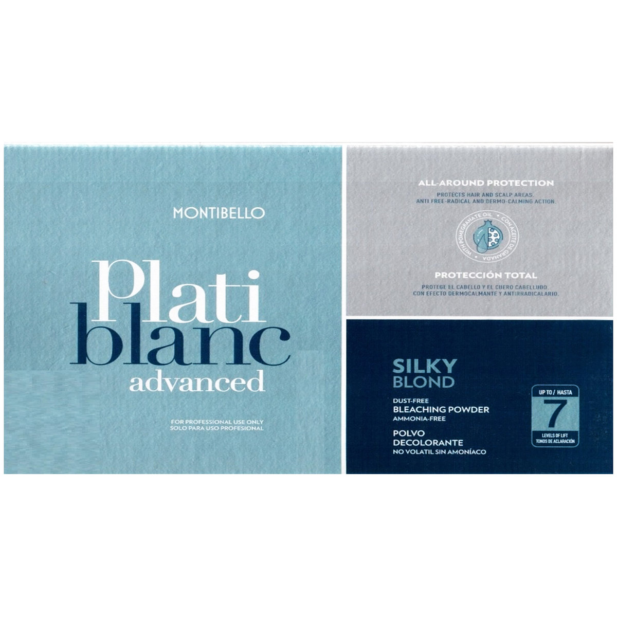Montibello Platiblanc Silky Blond 2x500g, Rozjaśniacz do włosów do 7 Tonów