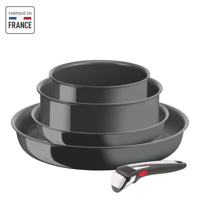 TEFAL INGENIO Renew 5-częściowy zestaw naczyń kuchennych, indukcyjny, ceramika nieprzywierająca, ekologiczny, wyprodukowany we Francji L2619002