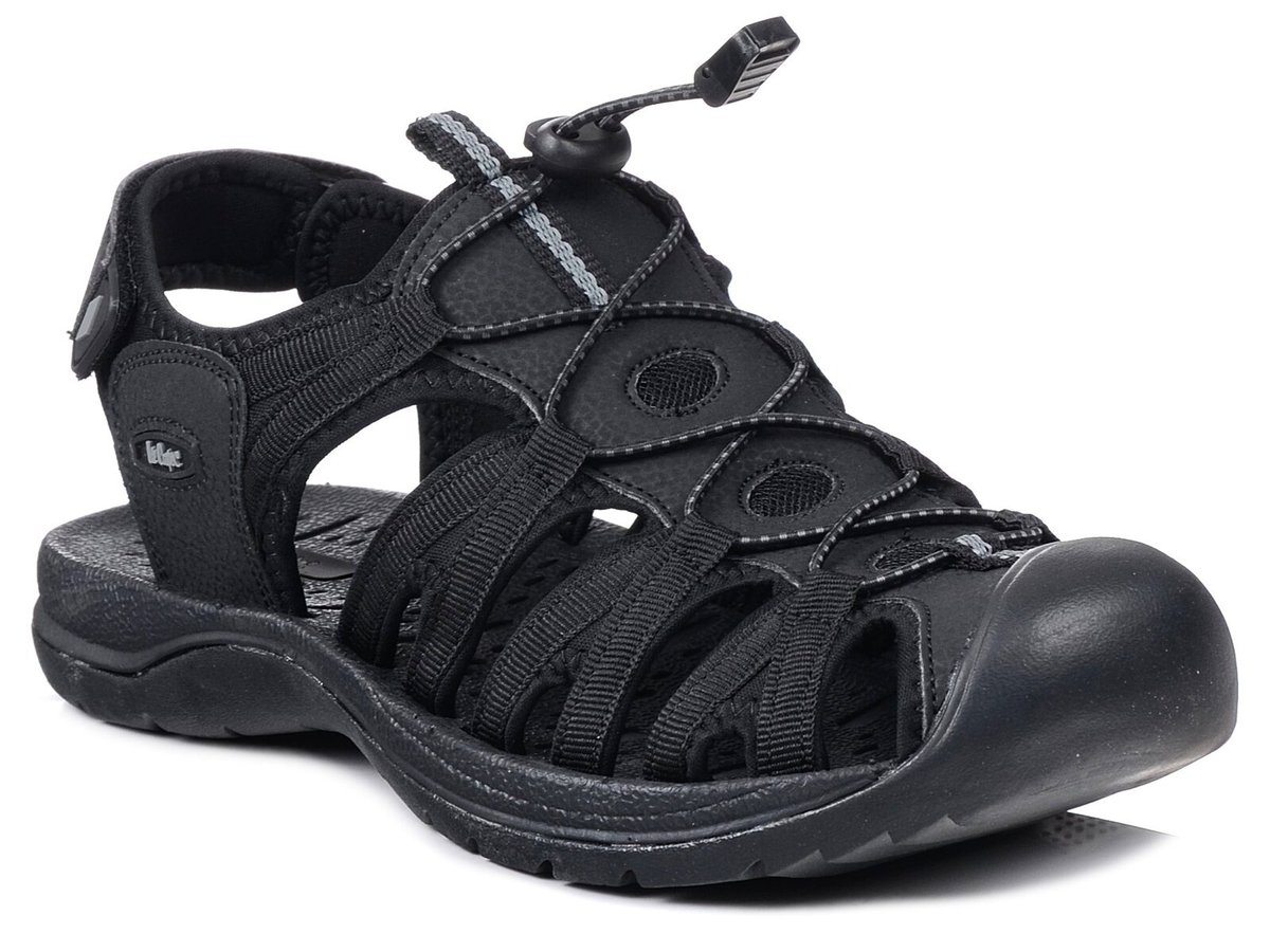 Sandały męskie sportowe trekkingowe zabudowane czarne Lee Cooper 2313M-45